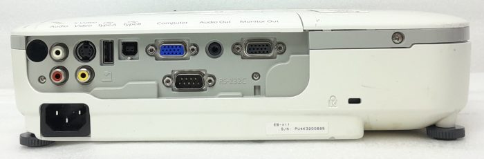 Epson VGA Projector with 2989 Lamp Hours Used EB-X11 (H435B) - Image 5