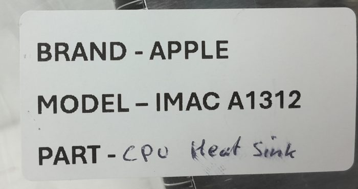 Apple IMAC A1312 CPU Heat Sink - Image 3