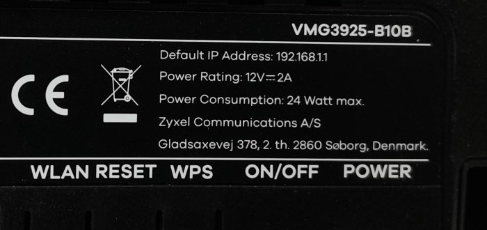 ZyXEL VDSL Router VMG3925-B10B - Image 3