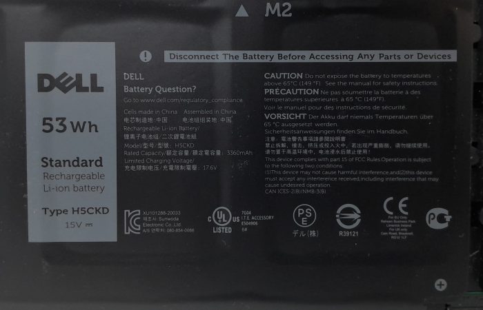Dell Laptop Battery H5CKD - Image 3