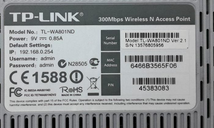 TP-Link Wireless N Access Point TL-WA801ND - Image 3