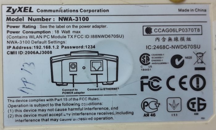 ZyXEL  Access Point NWA-3100 - Joblot x2 - Image 3