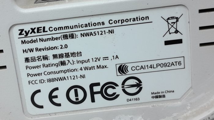 ZyXEL  Wireless Access Point NWA5121-NI - Image 3