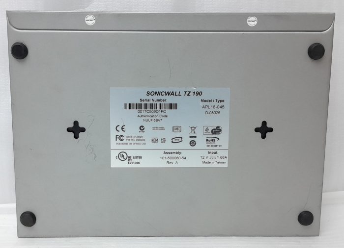 SonicWALL Firewall Network Security TZ 190 APL18-045 - Image 4