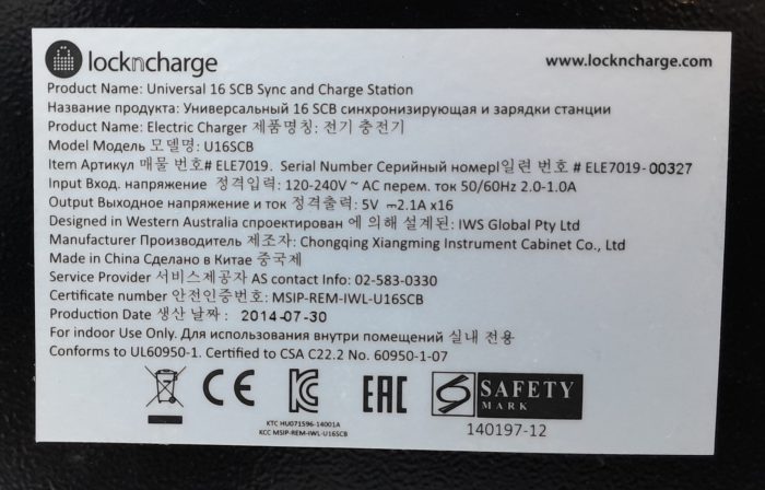 LocknCharge Universal Sync Charger U16SCB - Image 3