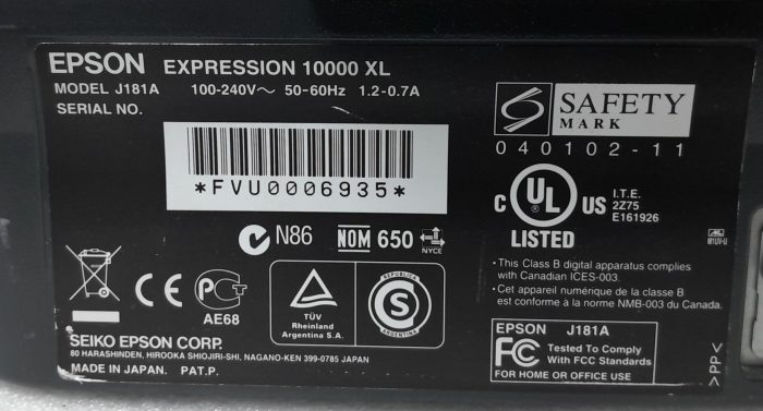 Epson A3 Flatbed Scanner EXPRESSION 10000 XL J181A - Image 3