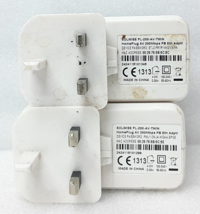 Solwise Home Plug PL-200-AV-TWIN - Joblot x2 - Image 4
