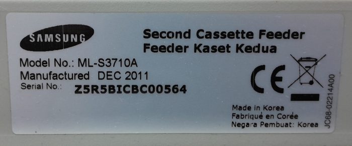 Samsung Paper Feeder ML-S3710A - Image 3