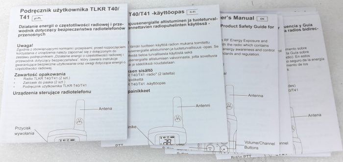Motorola Two Way Radio Walkie Talkie TLKR T41 - Pair - Image 4