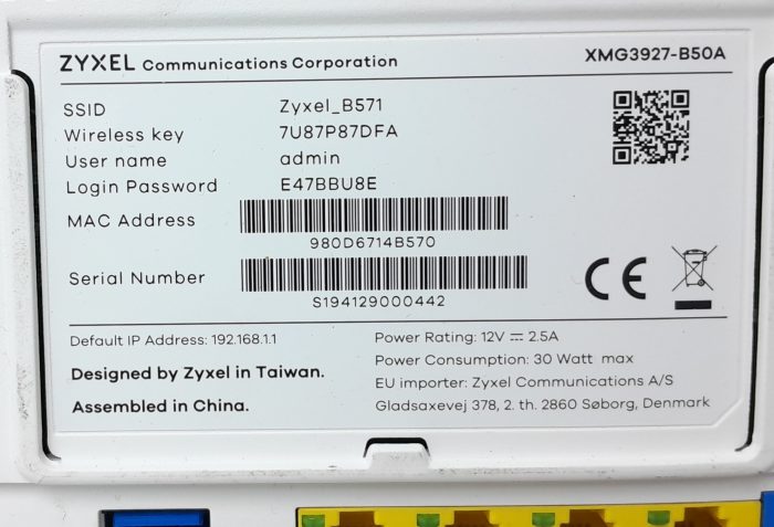 ZyXEL Modem Router XMG3927-B50A - Image 3