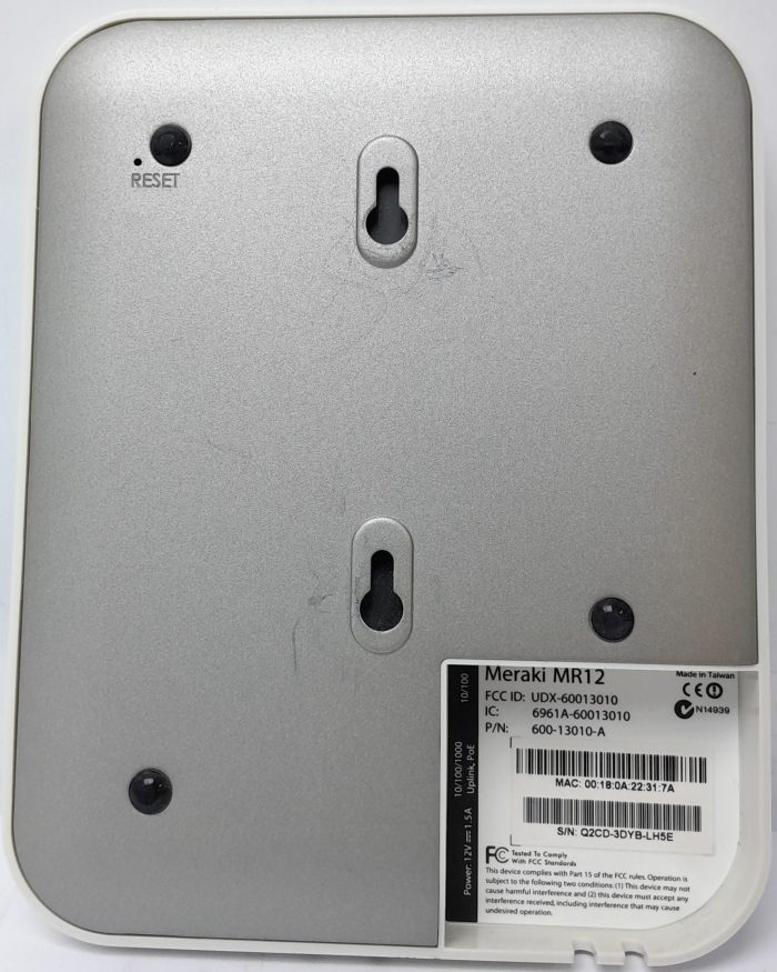 Cisco Meraki MR12 Access Point MR12-HW - Image 5