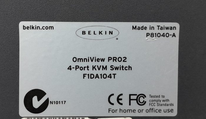 Belkin Omniview PRO2 4-Port KVM Switch F1DA104T - Image 3
