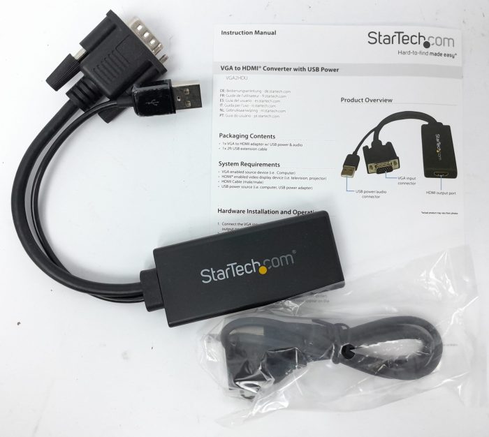 Startech VGA to HDMI Converter With USB Power VGA2HDU - Image 4