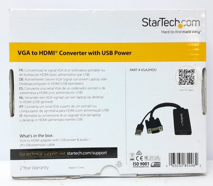 Startech VGA to HDMI Converter With USB Power VGA2HDU - Image 3