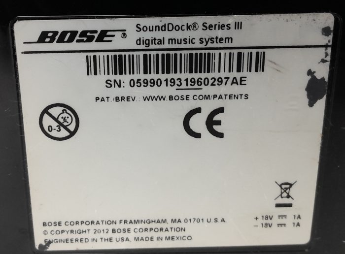 Bose Speaker SoundDock Series III - Image 3