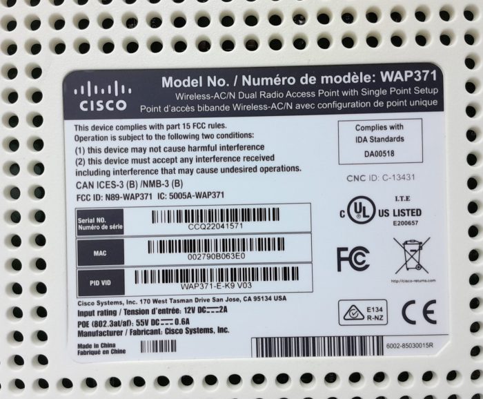 Cisco Wireless-AC/N Band Radio Access Point With Single Point Setup WAP371 - Image 3
