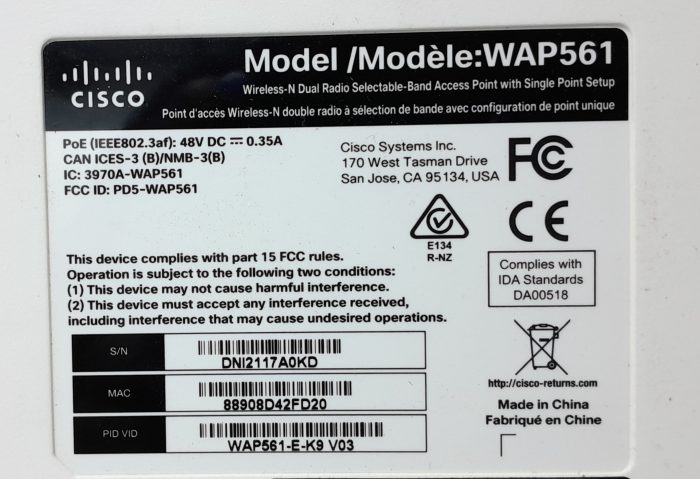 Cisco Wireless-N Dual Radio Selectable-Band Access Point with Single Point Setup WAP561 - Image 3