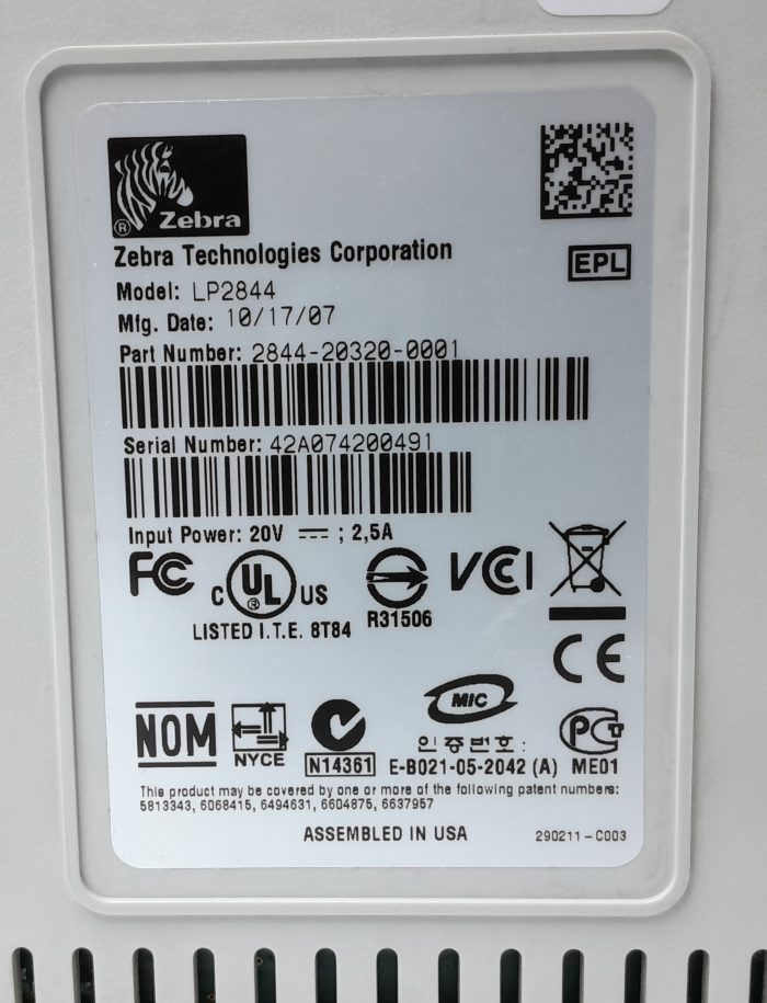 Zebra Thermal Label Printer LP2844 - Image 3