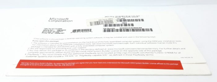 Microsoft OEM System Builder License VERSION 2004 - Image 5