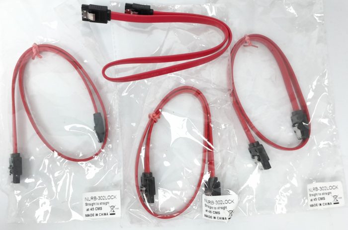 SATA Straight to Straight At 45 CMS Cable NLRB-302LOCK - Joblot x4 - Image 4