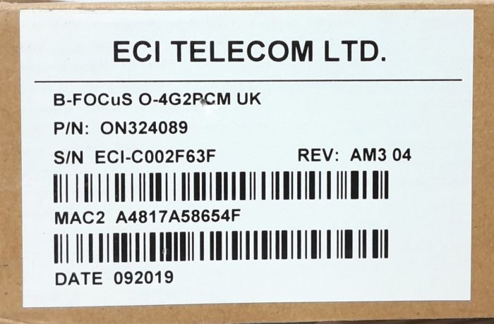 ECI Telecom Fibre Modem B-FOCuS 0-4G2PCM - Image 3