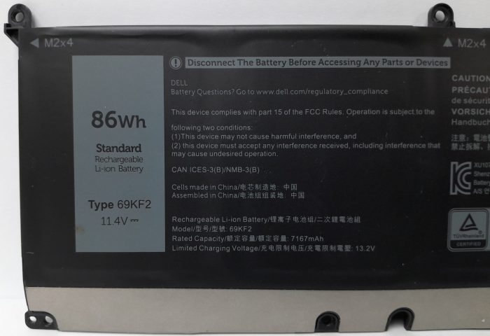 Dell Laptop Battery 69KF2 - Image 3