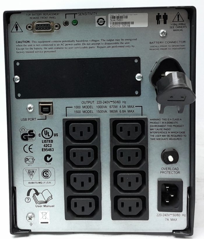 APC Smart-UPS 1500 Uninterrupted Power Supply (UPS) SUA1500I - Image 6