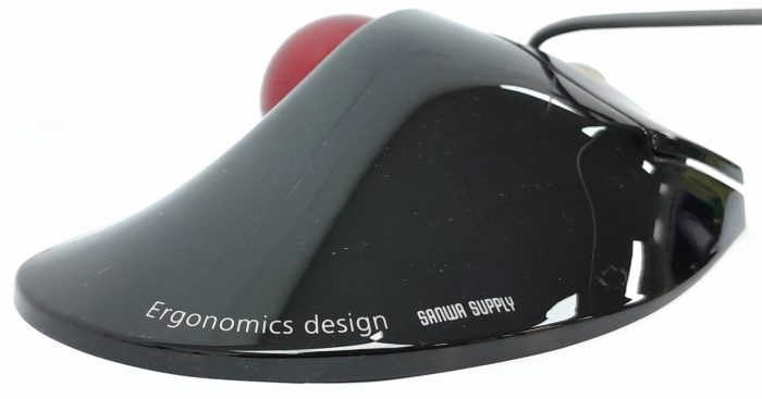 Sanwa Supply USB Rollerball Wired Mouse Ergonomics Design - Image 3