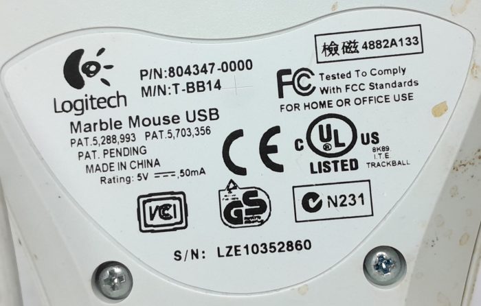 Logitech USB Marble Mouse T-BB14 - Image 3