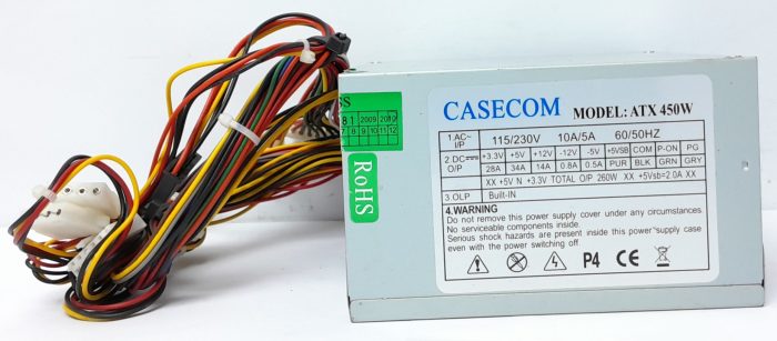 Casecom 260W Power Supply Unit (PSU) ATX 450W - Image 2