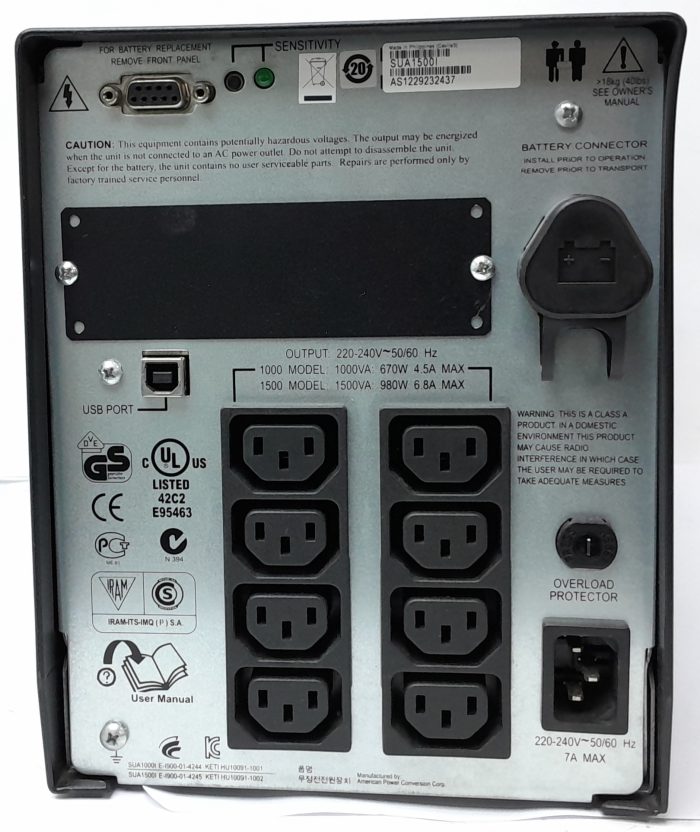 APC Smart-UPS 1500 Uninterrupted Power Supply (UPS) SUA1500I - Image 4