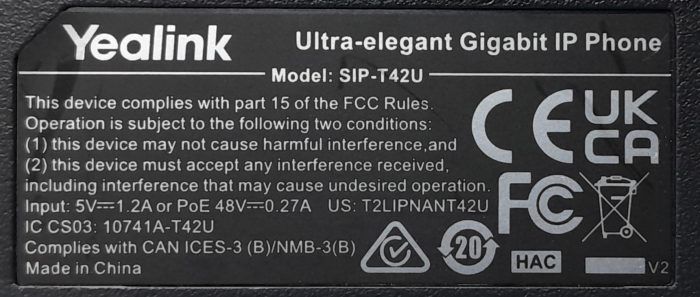 Yealink IP Phone SIP-T42U - Image 3
