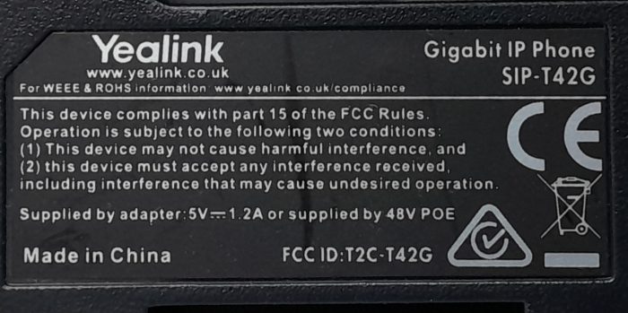 Yealink Gigabit IP Phone SIP-T42G - Image 7