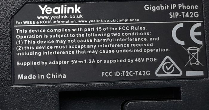 Yealink Gigabit IP Phone SIP-T42G - Image 7