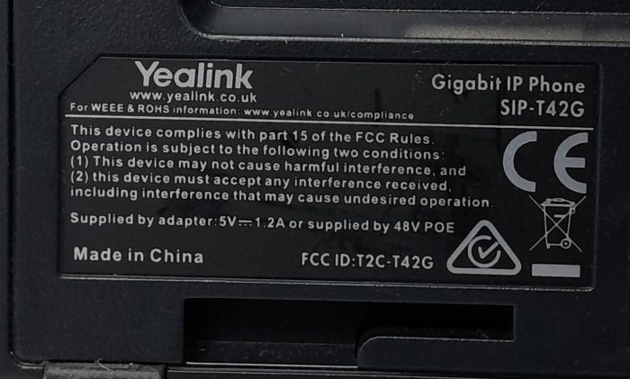 Yealink Gigabit IP Phone SIP-T42G - Image 7