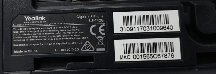 Yealink Gigabit IP Phone SIP-T42G - Image 3