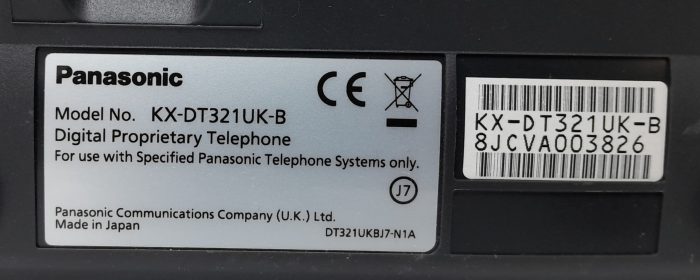 Panaosnic Digital Telephone KX-DT321UK-B - Image 3