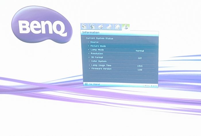 BenQ HDMI VGA Projector with 1315 Lamp Hours Used SU922 - Image 3