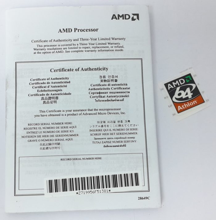 AMD Heatsink/Fan For AMD Athlon 64 Processor AMD Athlon - Image 7