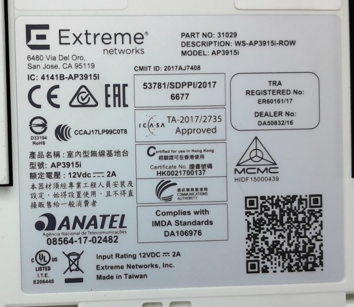 Extreme Networks Access Point AP3915i - Image 7