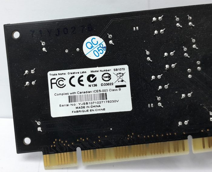 Creative Sound Blaster PCI Sound Card SB1070 - Image 7