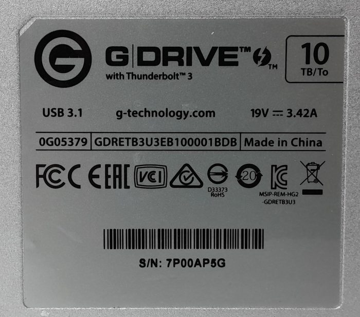 G-Technology External HDD with Thinderbolt 3 GDRIVE - Image 6