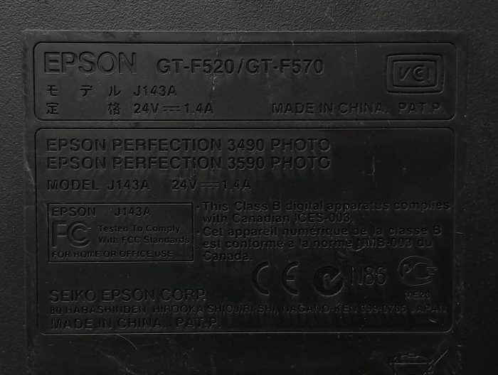 Epson Perfection 3490 Photo Flatbed Document Scanner J143A - Image 8