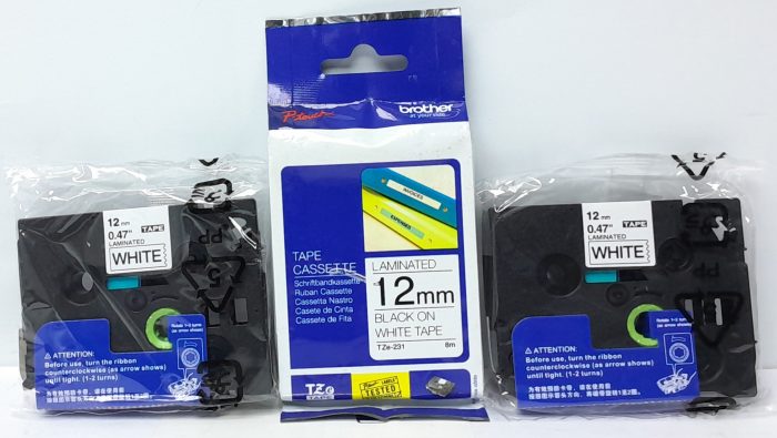 Brother Laminated Tape Cassette TZe-231 - Joblot x3 - Image 2