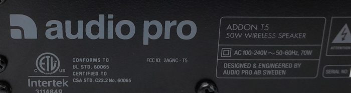 Audio Pro 50W Wireless Speaker ADDON T5 - Image 6