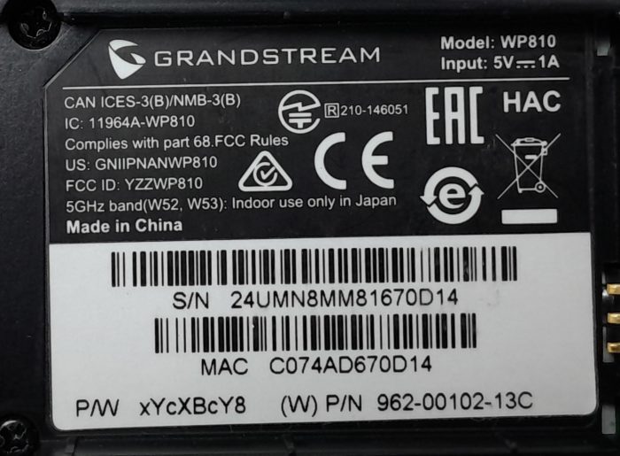 Grandstream IP Phone WP810 - Image 9