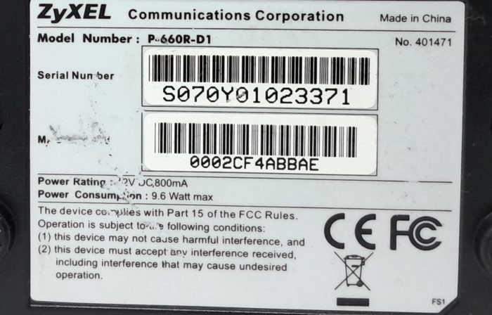 ZyXEL  P-600 Series Router P-660R-D1 - Image 6