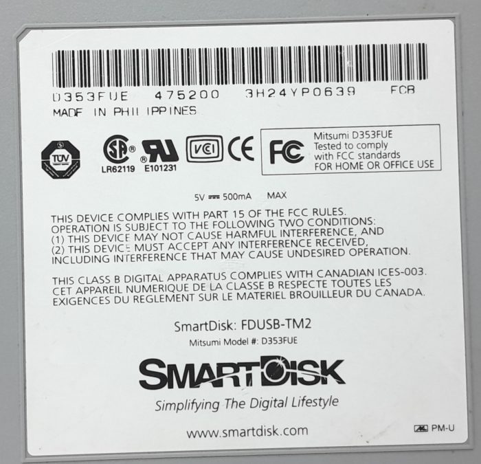 SmartDisk Floppy Disk Reader FDUSB-TM2 - Image 7