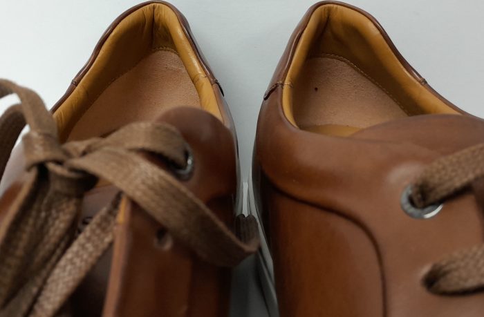 Hugo Boss Brown Leather Lace Up Size 12 Tennis Sneakers Mirage - Image 4