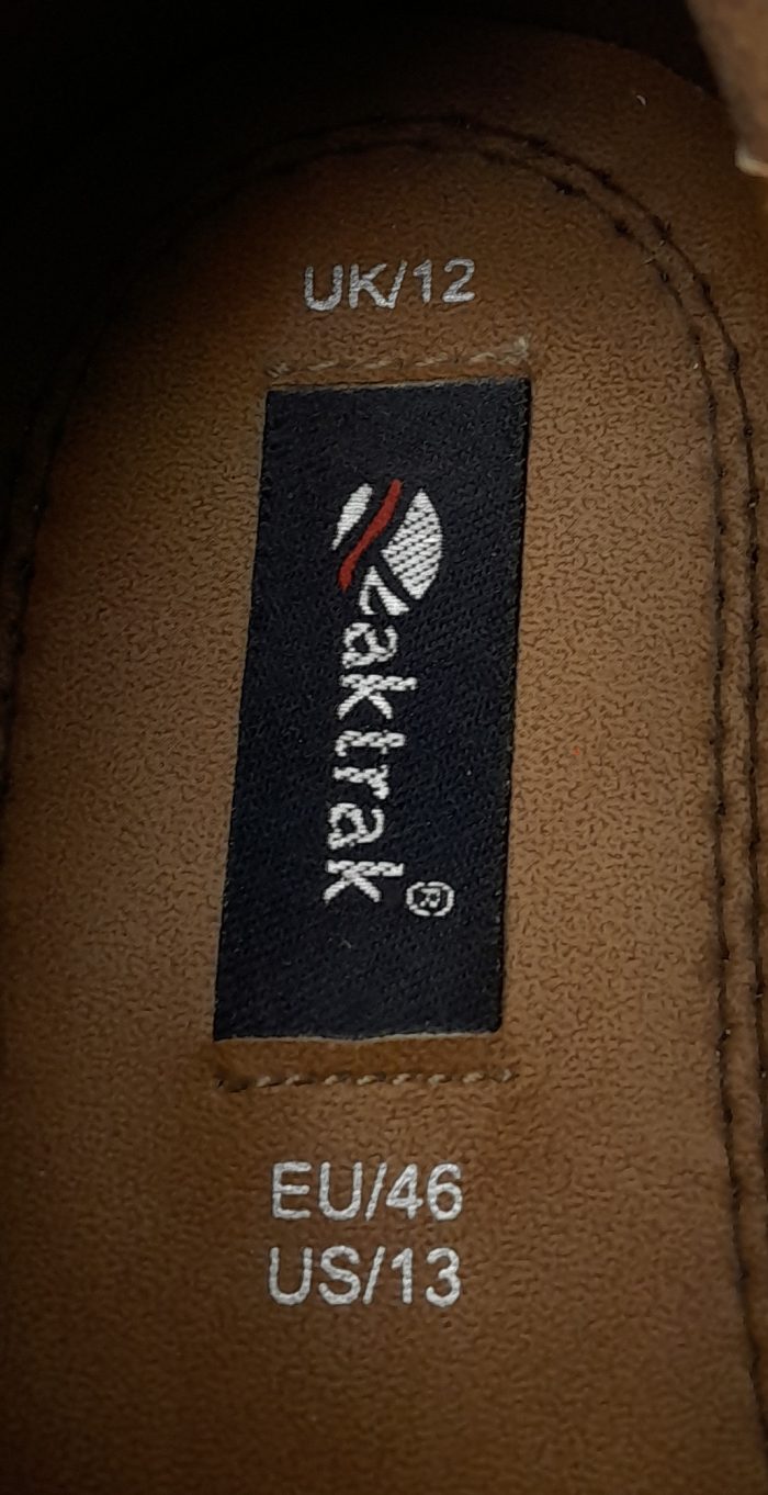 Oaktrak Black Leather Oxford Size 12 - Image 8